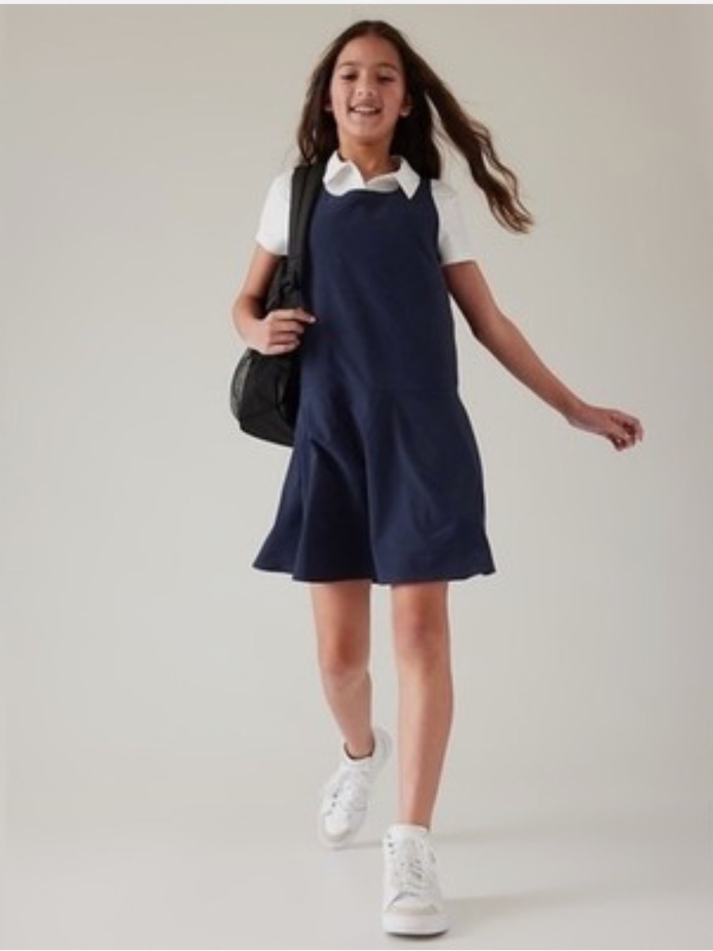 NWT Athleta Girl School Day Dress~Blue